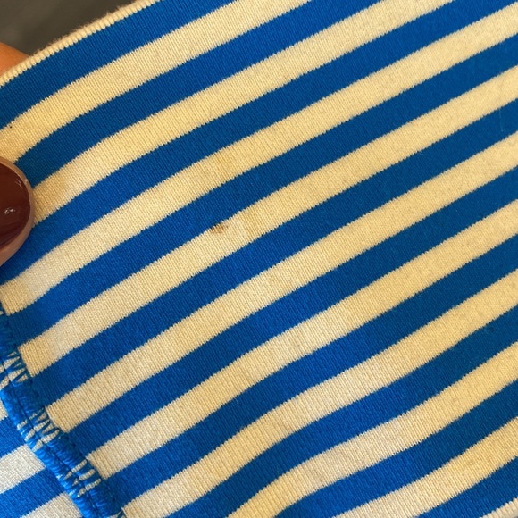 *Reworked* Lululemon Daily Yoga Jacket Beaming Blue/Classic Stripe Size 10 - Picture 14 of 14